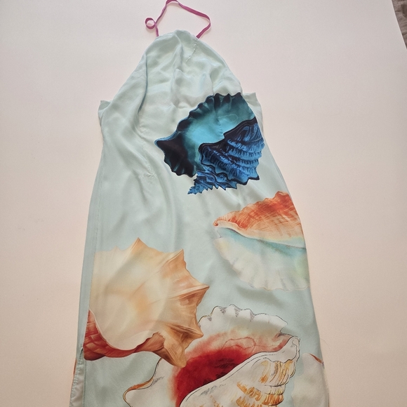 Muma World Murex Mist Vega Silk Dress Size L - Picture 2 of 16